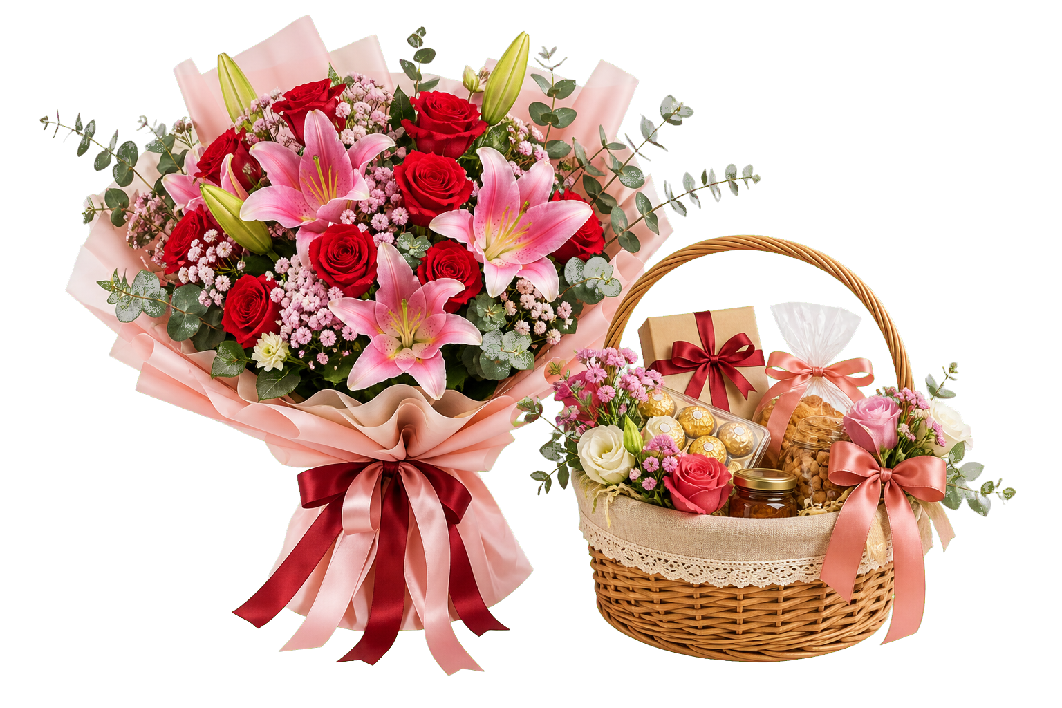Personalized gift arrangement prepared for delivery
